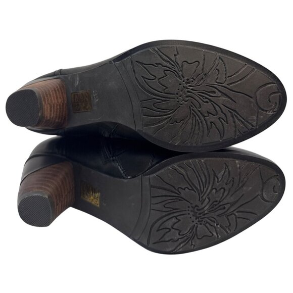 L'Artiste by Spring Step Women's Belgard Black Leather Ankle Bootie Size 39 - Picture 9 of 11